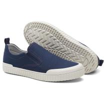 Tênis Slip On Masculino Bico Redondo Conforto Dia a Dia