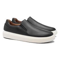 Tênis Slip On Masculino Casual Couro Plataforma Tênis Slip On Masculino Casual Couro Plataforma