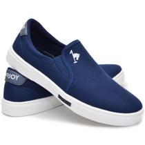 Tênis Slip On Masculino Polo Joy Lona Confortável