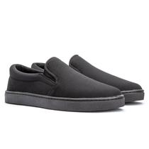 Tênis Slip On Masculino Urbano com Design Clean Genero:MasculinoCor:PretoTamanho:37 Tênis Slip On Masculino Urbano com Design Clean Genero:MasculinoCor:PretoTamanho:37