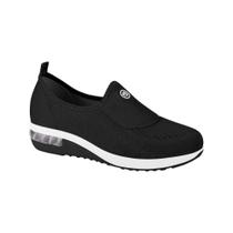 Tênis Slip On Modare Ultraconforto Linho Casual Preto