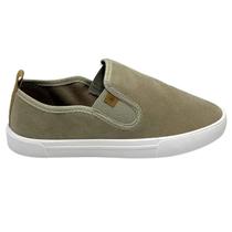 Tênis Slip On Molekinho 2801.164- Camurção Areia
