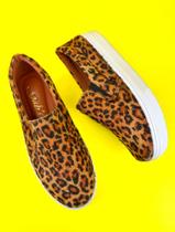 Tênis slip on pelo onça n39 Tênis slip on pelo onça n39