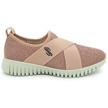 Tênis Slip On Quartzo Tricot Tiras Elástico - Usaflex