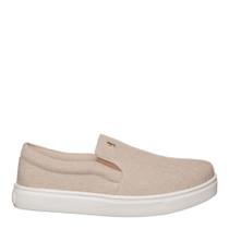 Tênis Slip On Tecido Bege Santa Lola