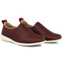 Tênis Slip On Usaflex Elastano Leve Baixo Resistente À Água