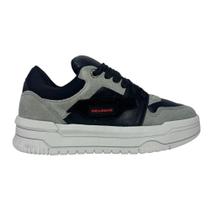 Tênis Sneaker Chilli Beans Feminino Preto e Cinza Tênis Sneaker Chilli Beans Feminino Preto e Cinza