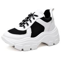 Tênis Sneaker Chunky Casual Pires Shoes com Cadarço Detalhado e Sola Alta