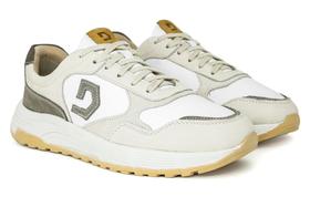 Tênis Sneaker Denim Dave Democrata Cadarço Couro Conforto