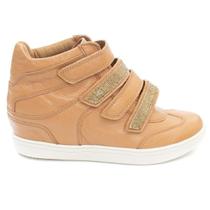 Tênis Sneaker Feminino Orcade em Couro Brilhos 65615 Tênis Sneaker Feminino Orcade em Couro Brilhos 65615