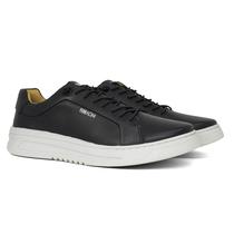 Tênis Sneaker Ferracini 24h Quest Casual Couro Confortável com Cadarço Elástico 9751-617