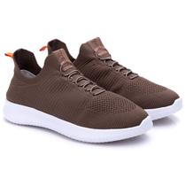 Tênis Sneaker Masculino Ultra Comfort Estilo e Performance Tamanho:37Cor:Café