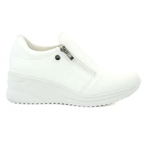 Tenis Sneaker Quiz Ziper Plataforma Anabela 661852 casual Feminino