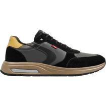 Tênis Sneakers Masculino Couro Knit Vyper 9581-572 Ferracini Preto