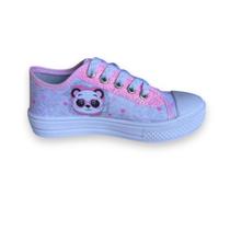 Tênis Star Infantil Feminino Menina Personagem Panda Confortável Barato Leve Tênis Star Infantil Feminino Menina Personagem Panda Confortável Barato Leve