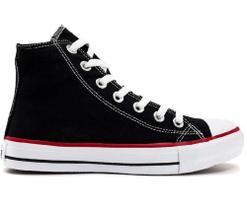 Tênis STAR Liso botinha estudantil infantil e adulto