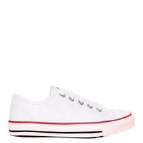 Tênis Street Basket Classic Feminino Branco Vermelho Preto Tênis Street Basket Classic Feminino Branco Vermelho Preto
