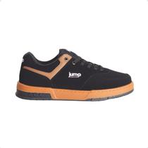 Tênis Street Masculino Jump Preto E Caramelo