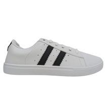 Tenis Street Mendi Branco e Preto - MD55