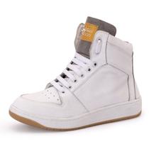 Tênis Streetwear Botinha Fitness Couro Feminino Cano Alto Solado Flatform Treino Musculação Academia Tênis Streetwear Botinha Fitness Couro Feminino Cano Alto Solado Flatform Treino Musculação Academia