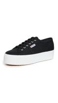 Tênis Superga 2790 Platform Unissex Preto/F Branco Tamanho 7