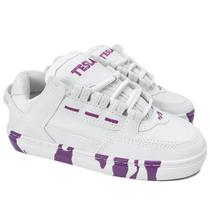 Tênis Tesla Coil White Purple Mesclado Tênis Tesla Coil White Purple Mesclado