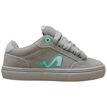 Tenis Tesla Flow Xl Grey Tiffany Skate Camurça Cadarço Lago Cor:CinzaTamanho:43Gênero:Homem