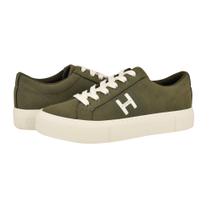 Tênis Tommy Hilfiger Aconia feminino verde escuro tamanho 7.5