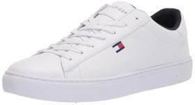 Tênis Tommy Hilfiger Brecon branco para homens tamanho 8 (EUA)