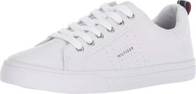 Tênis Tommy Hilfiger Lelita feminino de couro branco tamanho 9