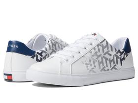 Tênis Tommy Hilfiger Loura3 feminino branco/azul crepuscular