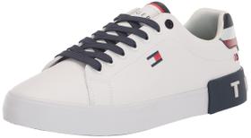 Tênis Tommy Hilfiger Rezz para homens branco/azul marinho Multi 146