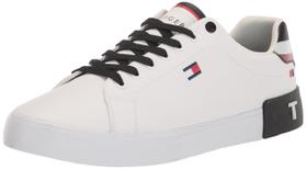 Tênis Tommy Hilfiger Rezz para homens branco/preto Multi 141