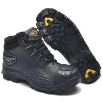 Tenis Trekking Masculino Adventure Em Couro e Borracha 436