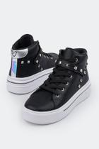 Tenis Tweenie Feminino Crush Cano Medio com Tachas 33/38 60790