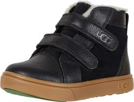 Tênis UGG Infantil Rennon II - Unissex - Preto - Camurça/Couro