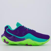 Tênis Under Armour Buzzer 2 Roxo e Verde