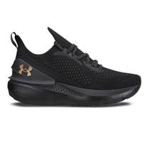Tênis Under Armour Charged Quicker Infantil Preto Dourado Tênis Under Armour Charged Quicker Infantil Preto Dourado