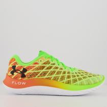 Tênis Under Armour Flow Velociti Wind 2 Verde e Laranja