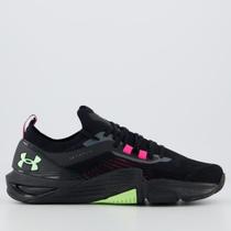 Tênis Under Armour Tribase Cross 2 SE Preto e Roxo Tênis Under Armour Tribase Cross 2 SE Preto e Roxo