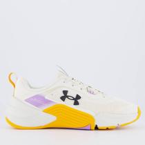 Tênis Under Armour Tribase Reps 2 SE Bege e Laranja Tênis Under Armour Tribase Reps 2 SE Bege e Laranja
