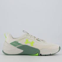 Tênis Under Armour Tribase Reps 2 SE Off White e Verde Tênis Under Armour Tribase Reps 2 SE Off White e Verde