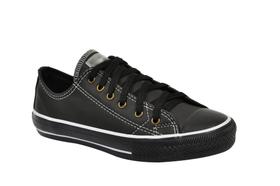 Tenis Unissex All Em Couro Tradicional Vulcanizado Oxc666