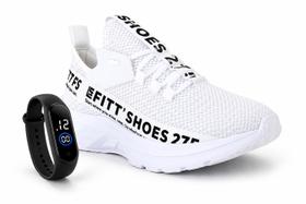 Tênis Unissex Casual Esportivo Confortável Leve Dia a Dia Academia Pulseira Relógio Digital Tênis Unissex Casual Esportivo Confortável Leve Dia a Dia Academia Pulseira Relógio Digital