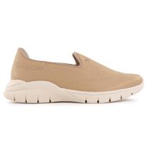 Tênis Usaflex Básico Slip On Marrom Feminino