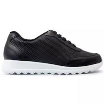 Tênis Usaflex Calca Fácil Couro Conforto Ortopédico UC0702 Cor:PretoTamanho:34 Tênis Usaflex Calca Fácil Couro Conforto Ortopédico UC0702 Cor:PretoTamanho:34