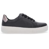 Tenis Usaflex Casual Feminino em Couro Sola Alta Tenis Usaflex Casual Feminino em Couro Sola Alta