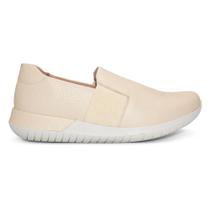 Tênis usaflex feminino slip on couro ah1713