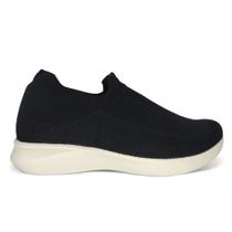 Tênis Usaflex Feminino Tricot Confortável Leve UD0300 Cor:PretoTamanho:36Gênero:Homem