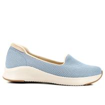 Tenis usaflex slip on tecido light blue af3212